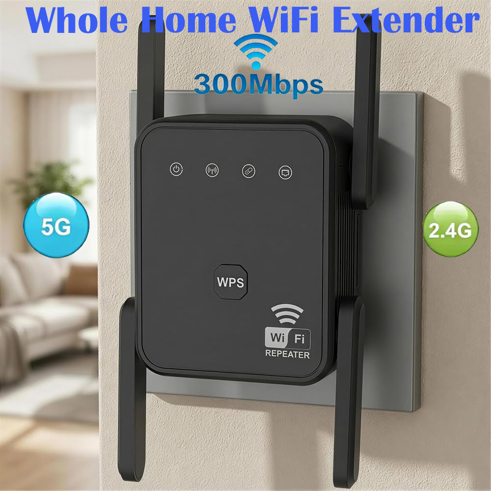 Home Security No Wifi - 2026 New WiFi Repeater 300Mbps 2.4GHz