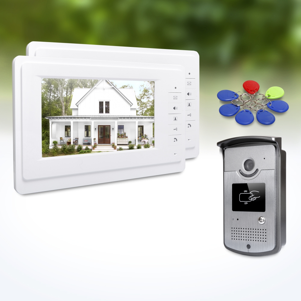 Home Security Monitoring System - 1 Outdoor Camera 2 Indoor Monitors