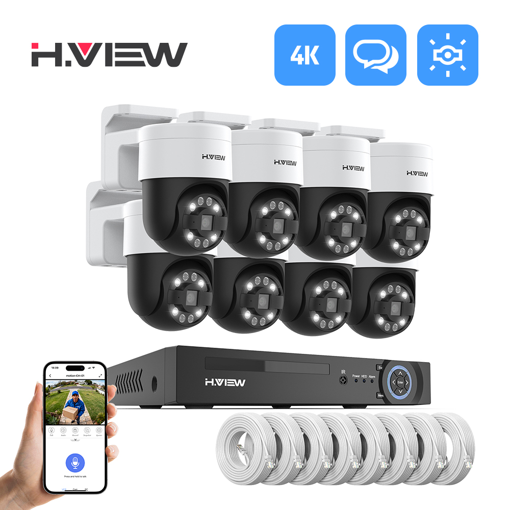 Home Security Adt - H.view 8Ch 4K 5MP 8MP Cctv