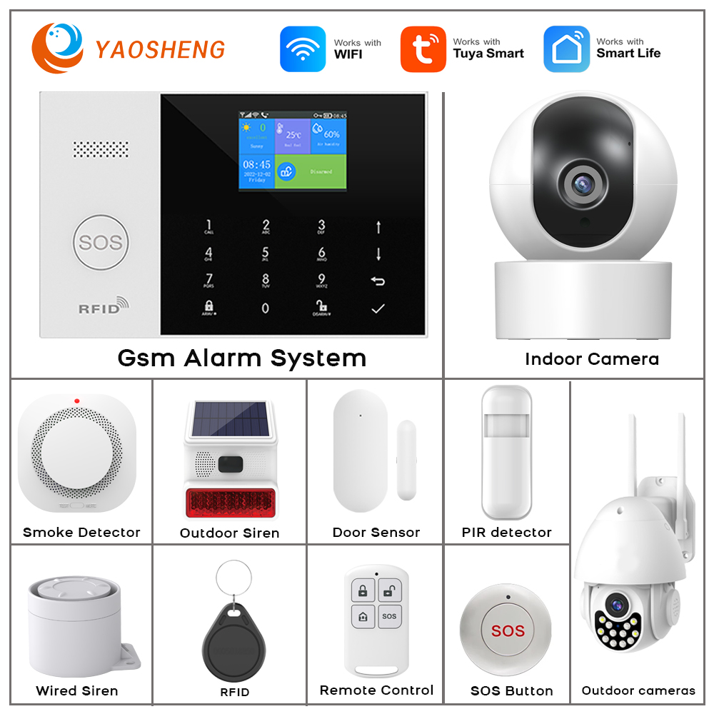Home Security No Wifi - 4G Alarm System Security Home WIFI