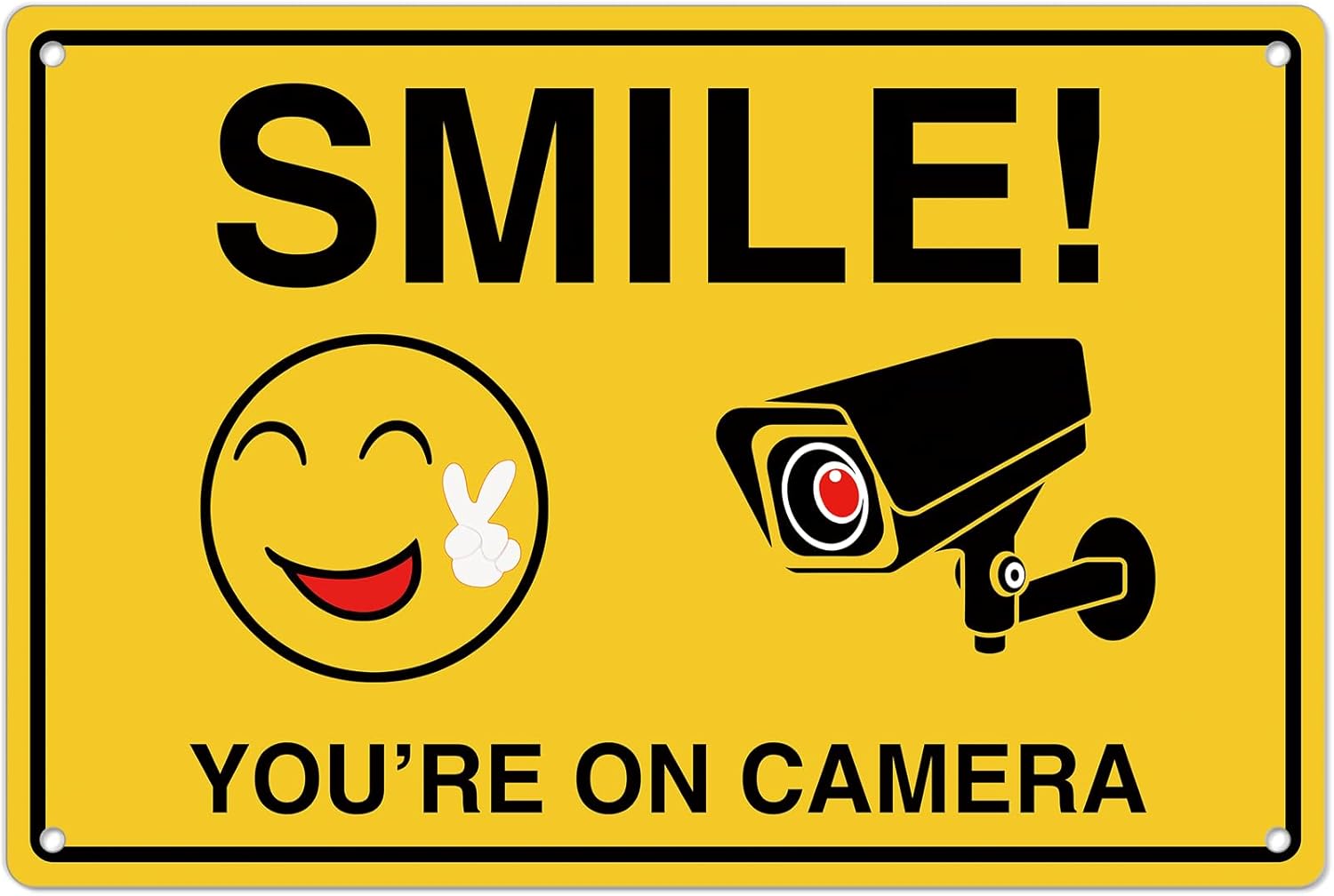 Home Security Adt - Smile Youre On Camera Signs ;