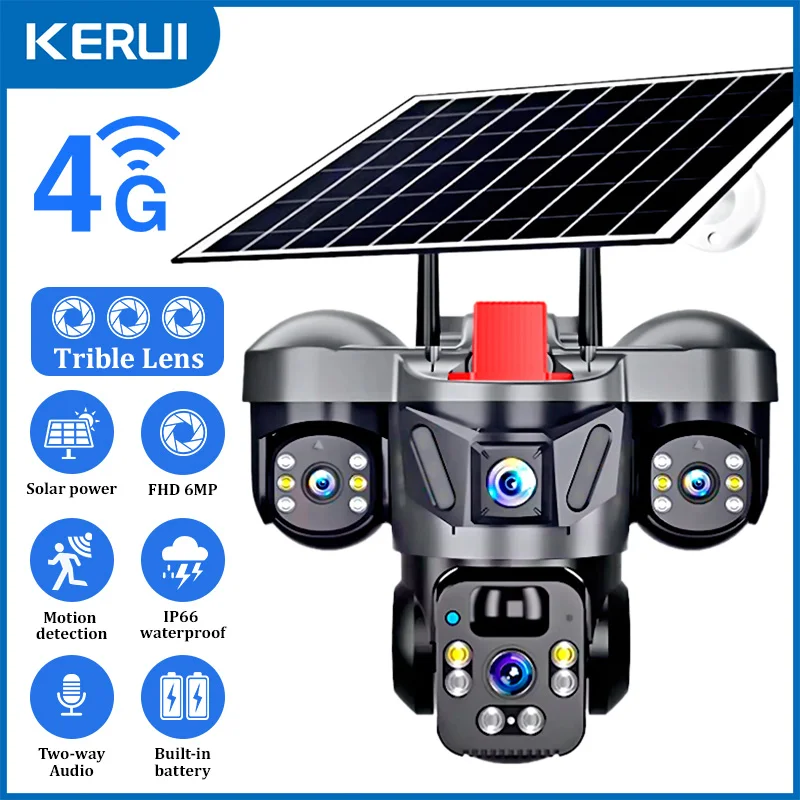 Home Security No Wifi - KERUI V380 Pro Outdoor PTZ 6MP