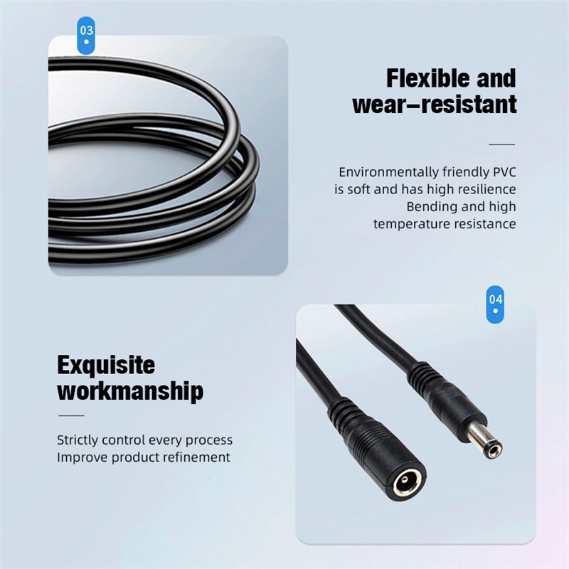 5.5 x 2.1mm 1 Female to 2 4 8  - Home Security Adt recension och pris
