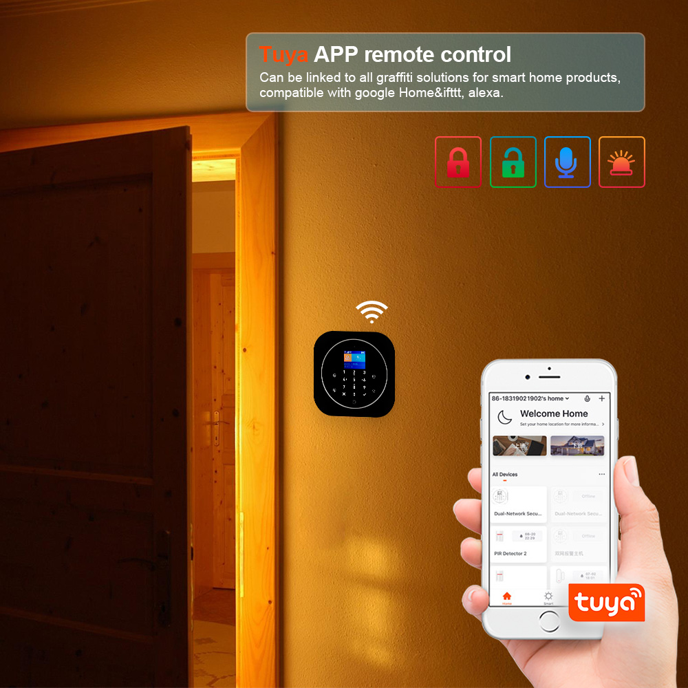 KERUI G12 2G Wifi Wireless Hom - Home Security No Wifi recension och pris