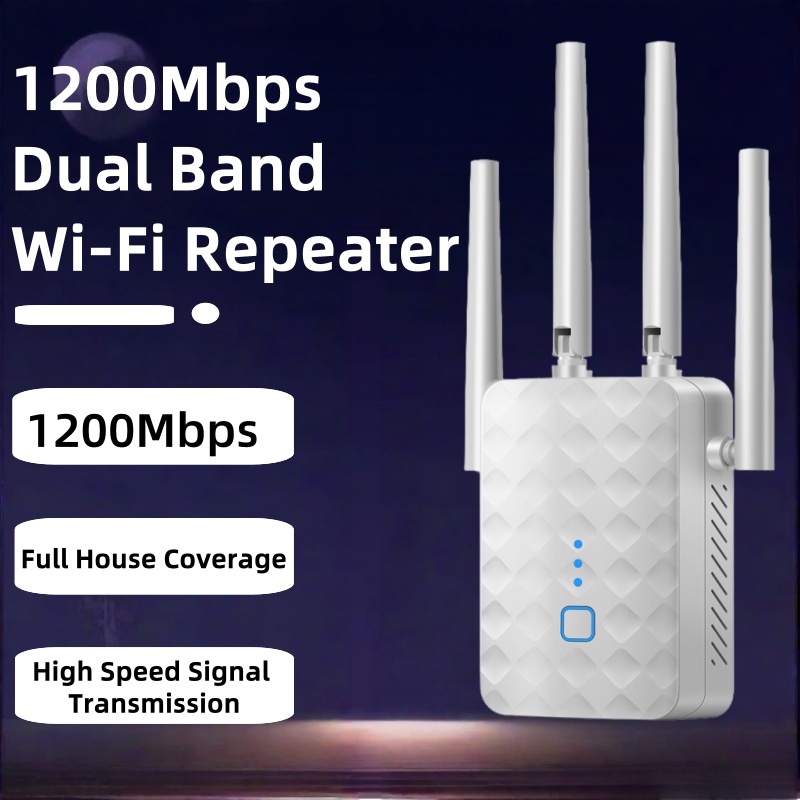 1200Mbps Dual Band WiFi Repeat - Home Security No Wifi recension och pris