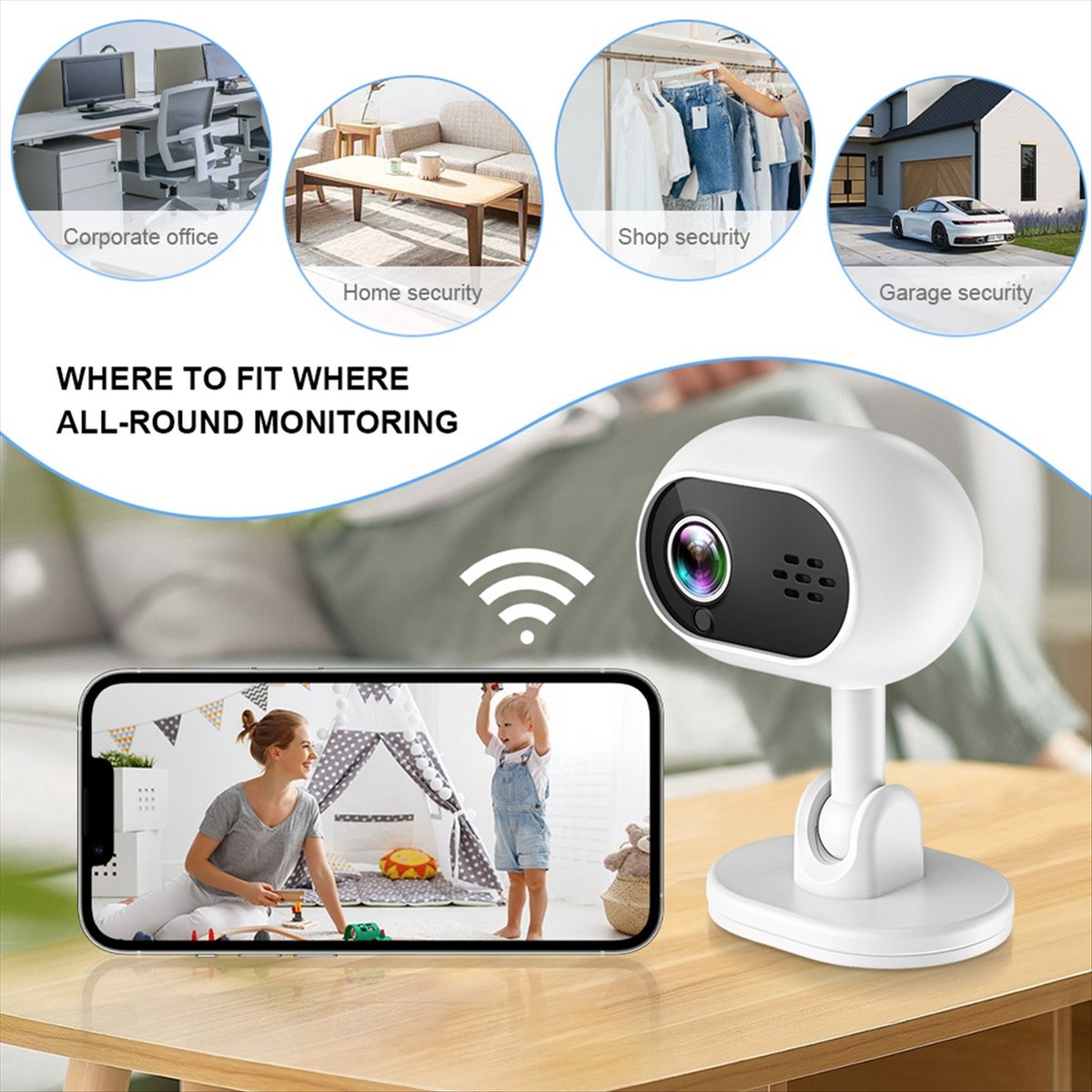 A4 1080P Smart Mini Wifi IP Ca - Home Security Cameras Wireless recension och pris