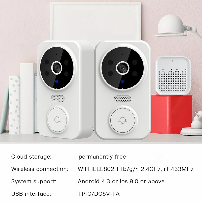 Tuya WIFI Doorbell Smart Home  - Home Security Cameras Wireless recension och pris