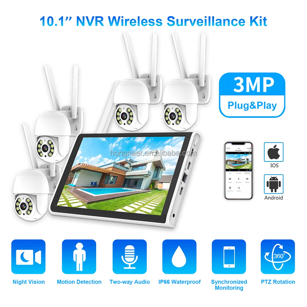 2026 Hongnaer 3MP 4 Channel Wi - Home Security Wireless recension och pris