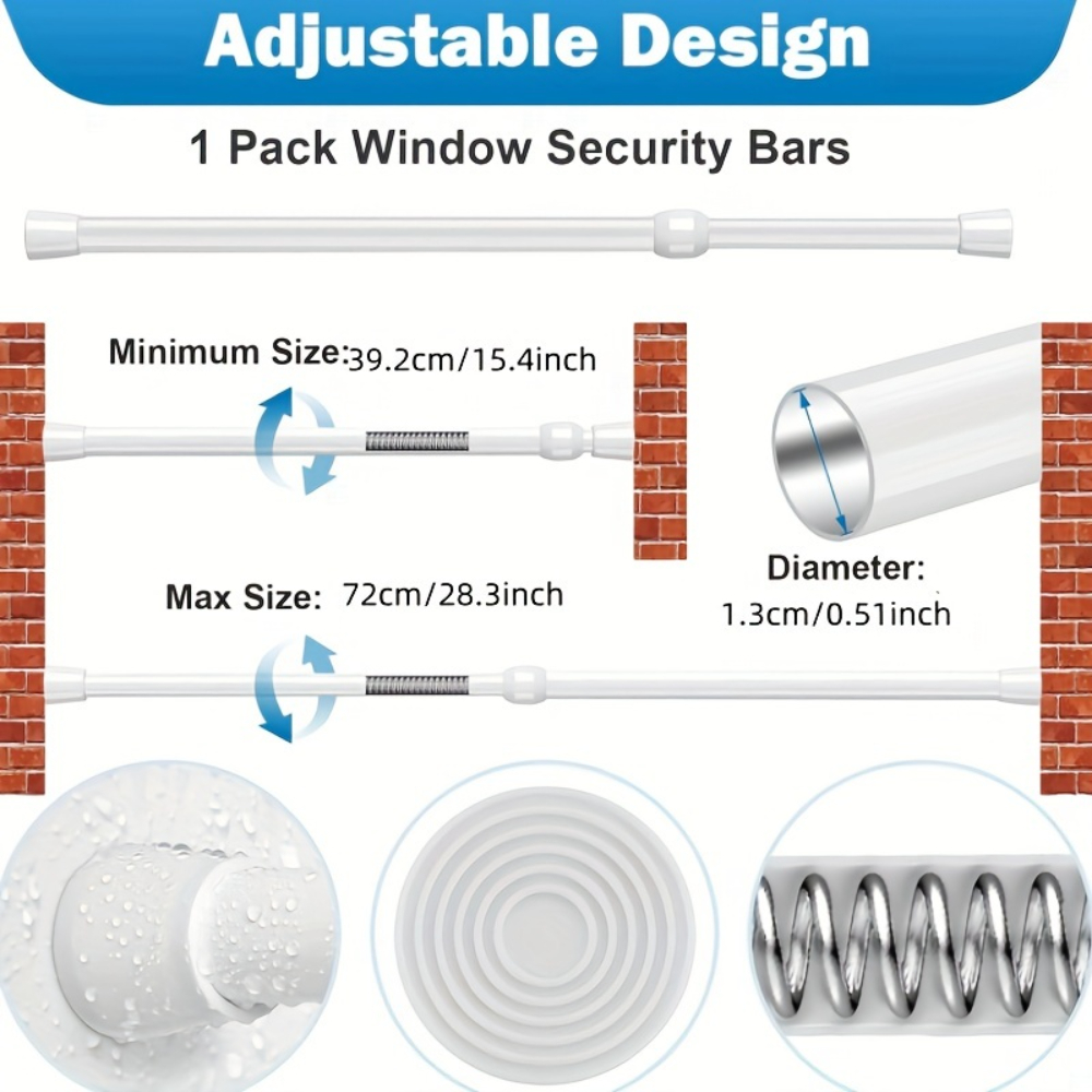Adjustable Metal Window & Door - Home Security Door Reinforcement Lock recension och pris