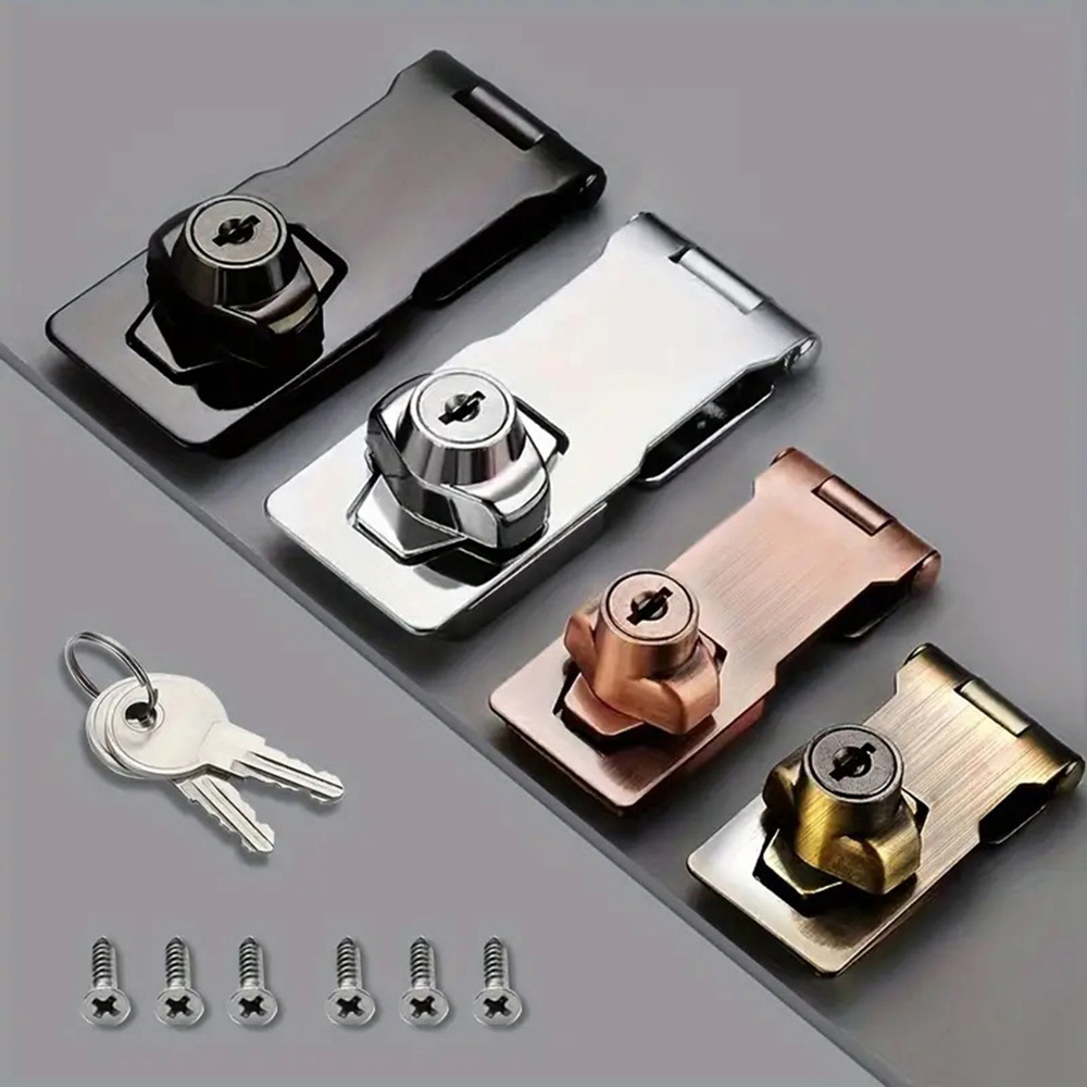 Locking Hasp Heavy Duty Lockin - Home Security Door Reinforcement Lock recension och pris