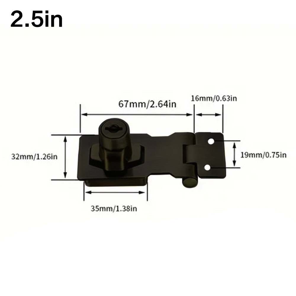 Locking Hasp Heavy Duty Lockin - Home Security Door Reinforcement Lock recension och pris