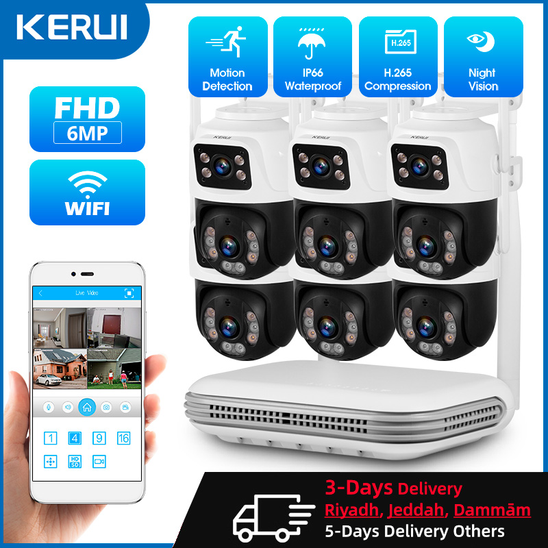 KERUI Waterproof 6MP HD Wirele - Home Security Cameras Wireless recension och pris