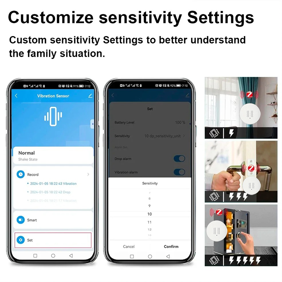 Tuya ZigBee Smart Vibration &  - Home Security Monitoring System recension och pris