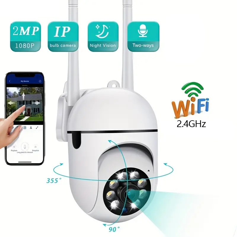 3MP 2.4G WiFi Camera Home PTZ  - Home Security Premium Eset recension och pris