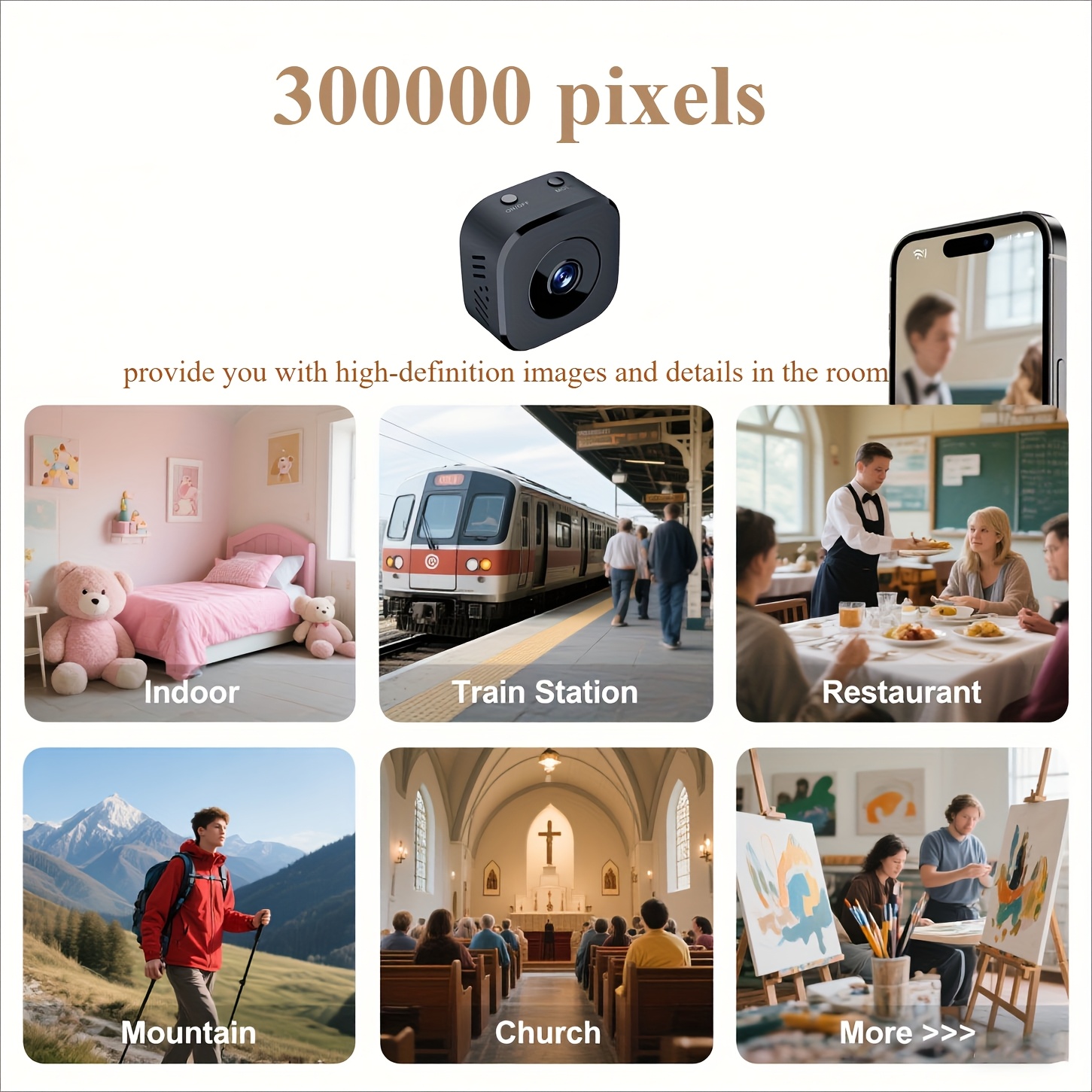 1080P HD Mini WiFi Camera Indo - Home Security Wireless recension och pris