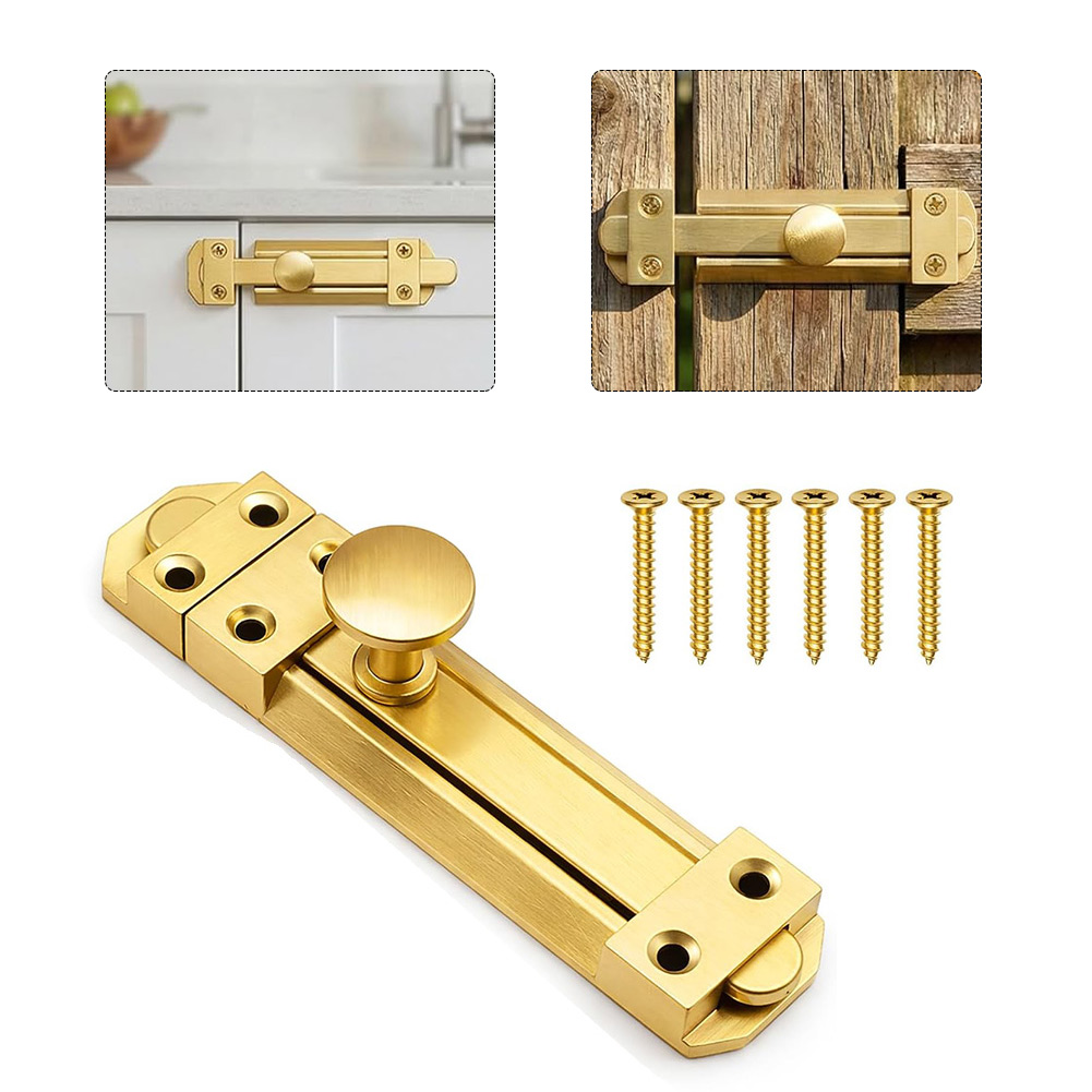 5 Inch Solid Brass Sliding Doo - Home Security For Doors recension och pris