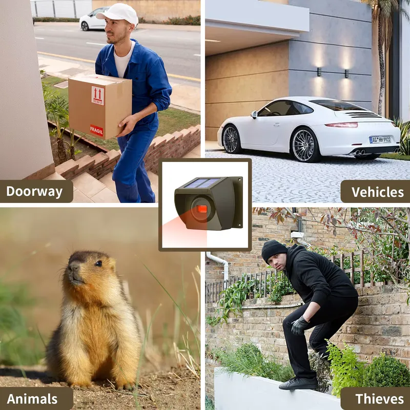 Outdoor Solar - Powered Wirele - Home Security Wireless recension och pris