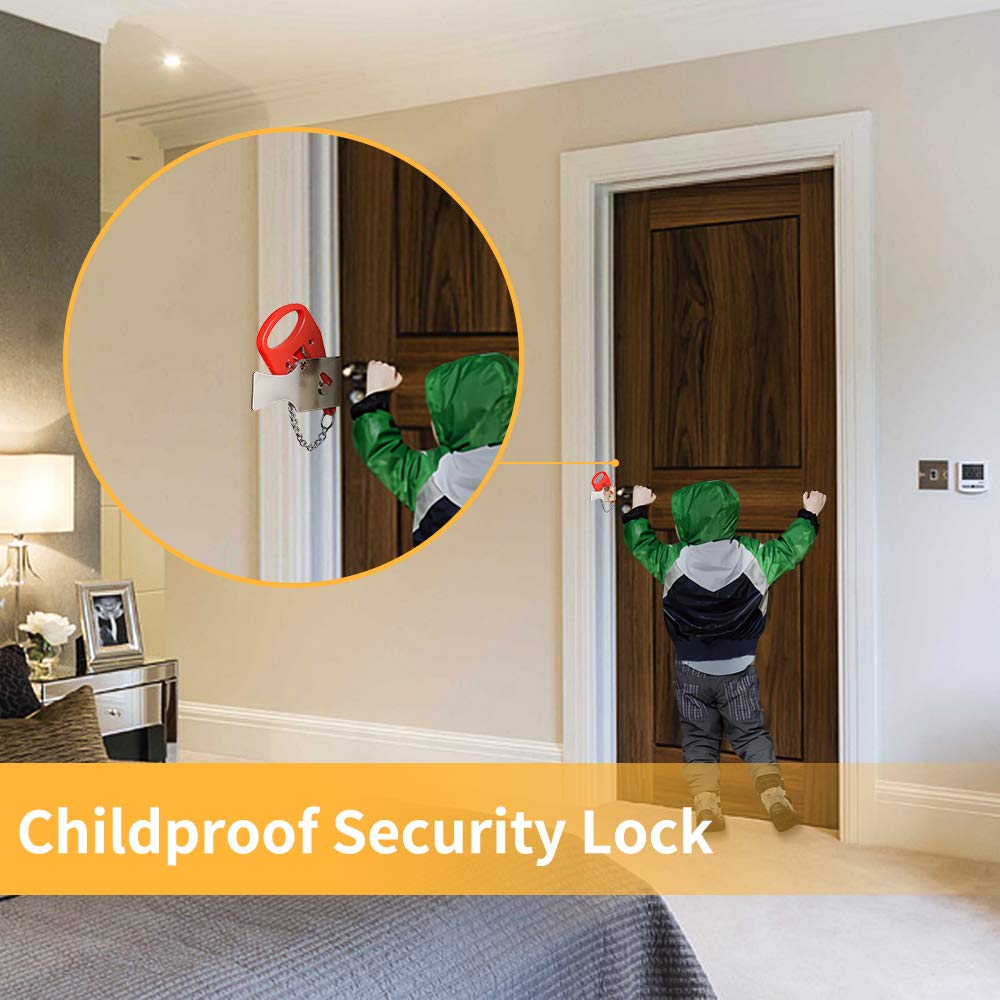KAK Portable Door Lock Keyless - Home Security Adt recension och pris