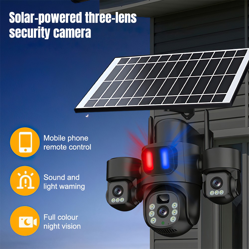 Solar WiFi PTZ Camera Outdoor  - Home Security Cameras Wireless recension och pris