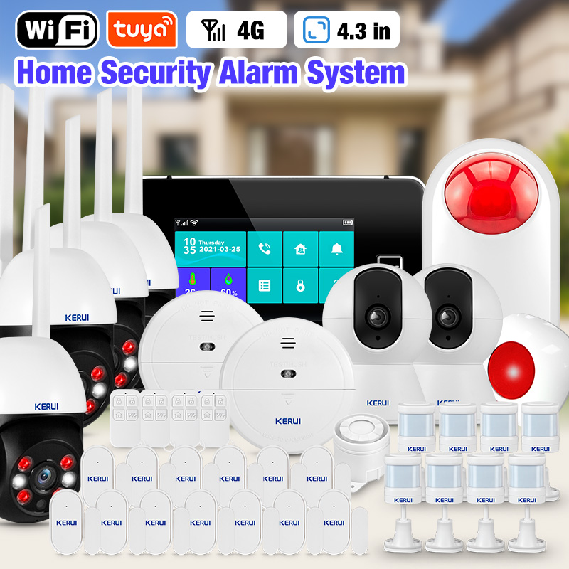 KERUI 4.3 Inch Touch Screen Ho - Home Security No Wifi recension och pris