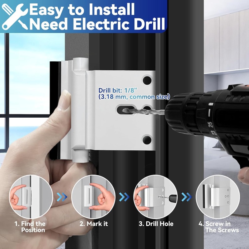 Door Reinforcement Lock Withst - Home Security Door Reinforcement Lock recension och pris