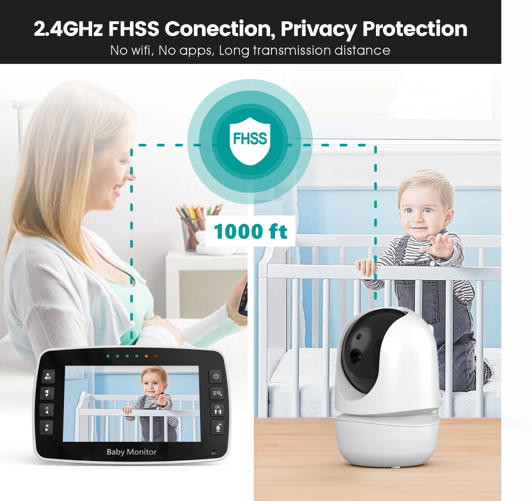 SM43A Baby Monitor Security Ni - Home Security Cameras Uk recension och pris