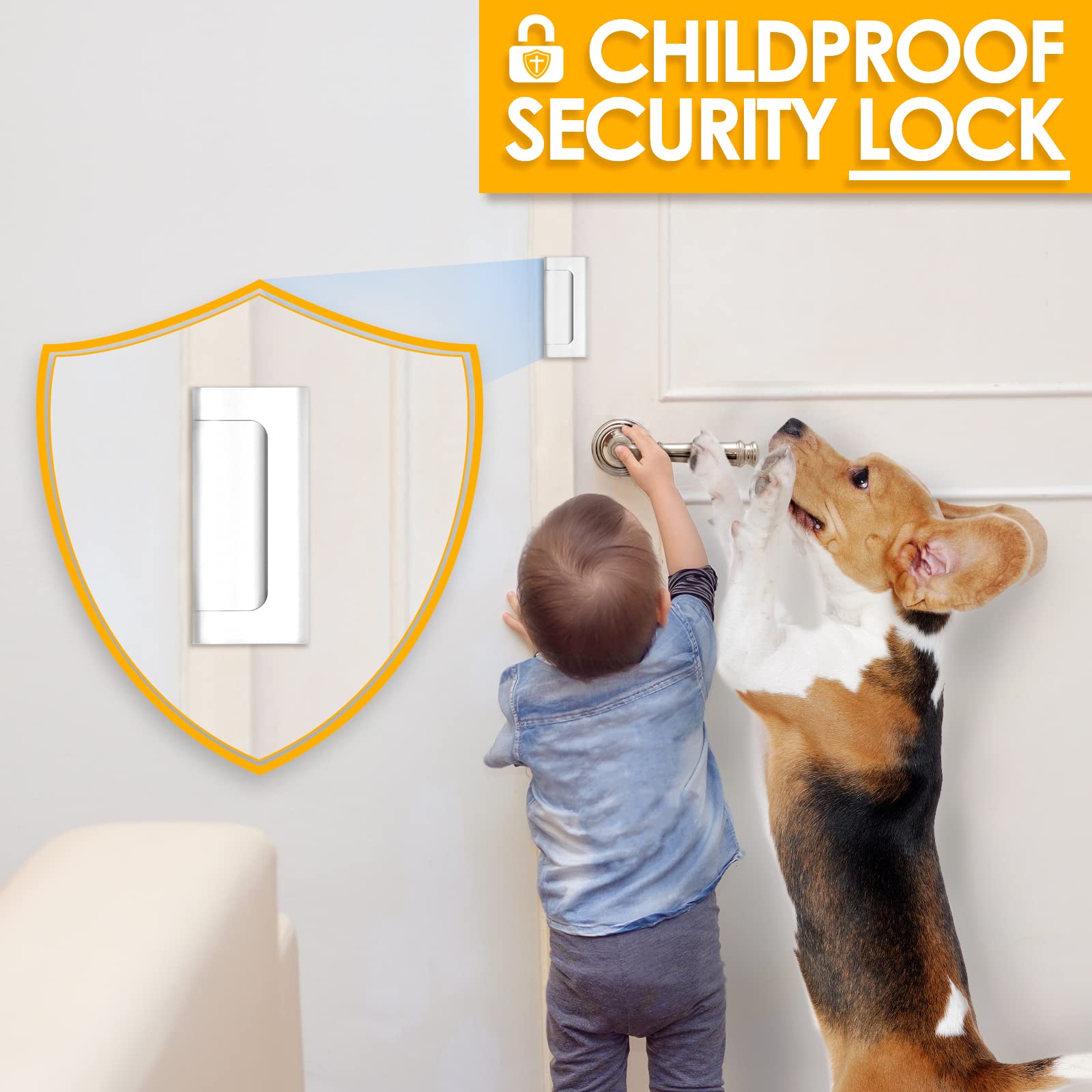 New Home Security Door Lock Al - Home Security Door Reinforcement Lock recension och pris