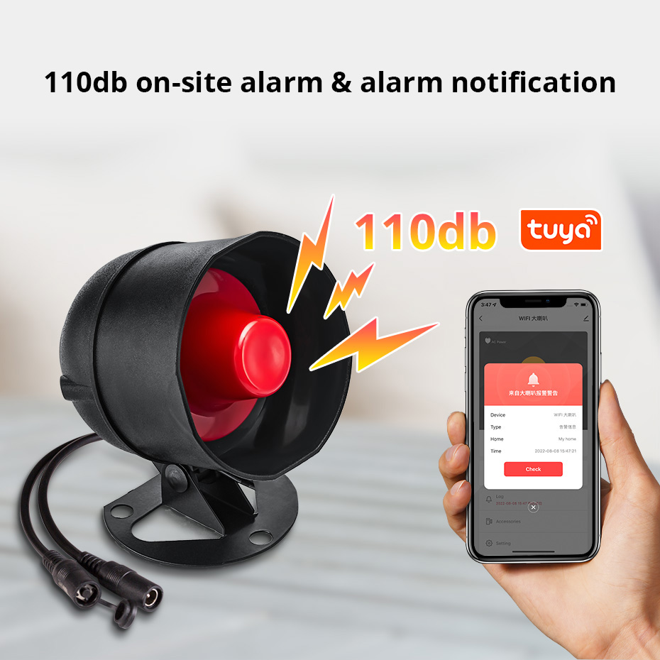 KERUI Tuya WIFI Loudly Speaker - Home Security No Wifi recension och pris