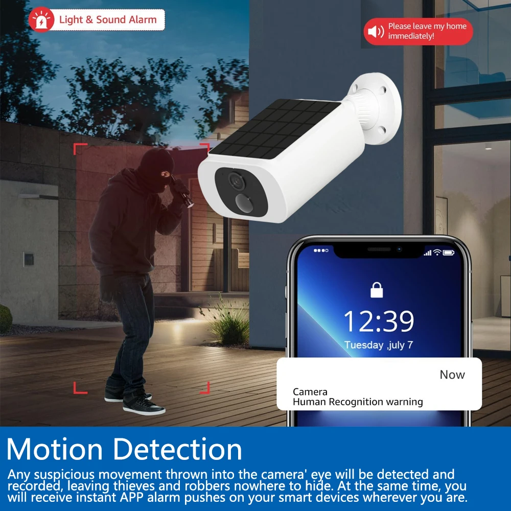 Tuya 5MP Solar Security Camera - Home Security No Wifi recension och pris