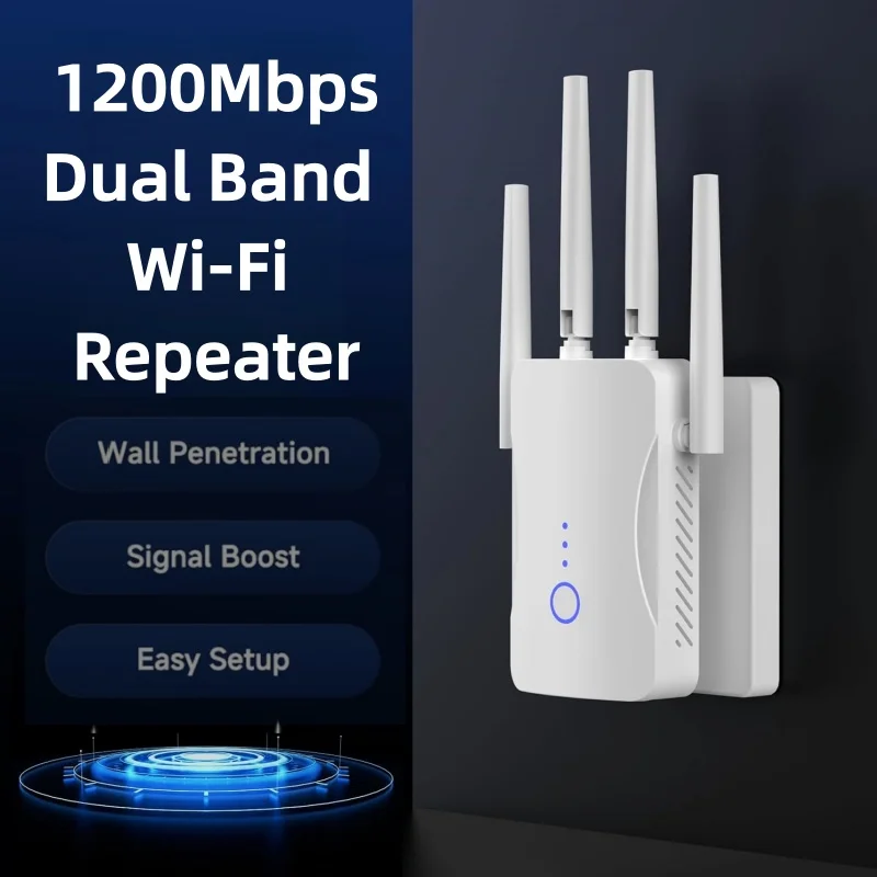 2.4G/5GHz Dual Band WiFi Repea - Home Security No Wifi recension och pris