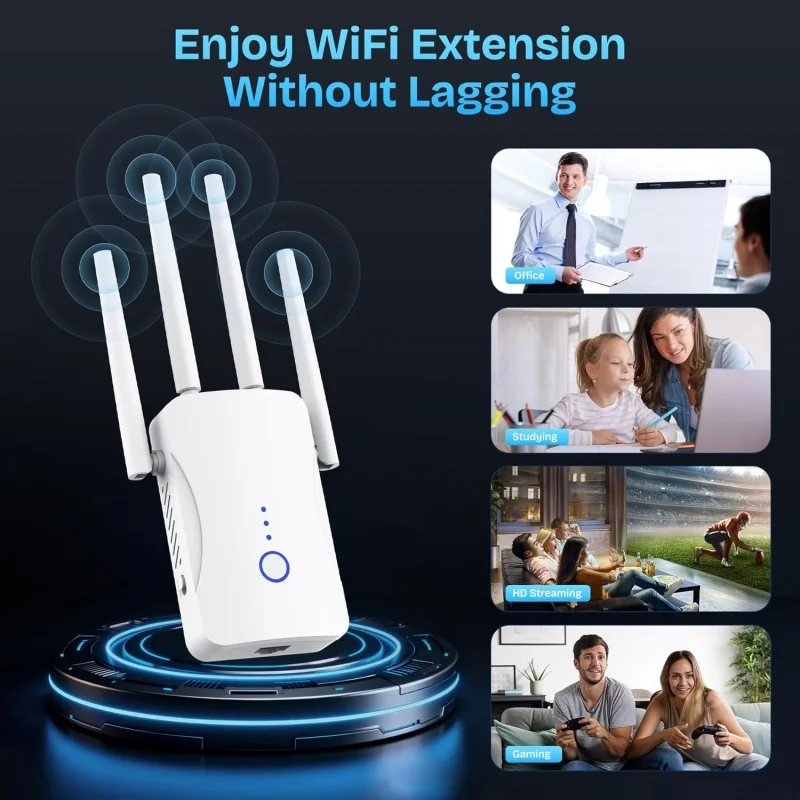 2.4G/5GHz Dual Band WiFi Repea - Home Security No Wifi recension och pris