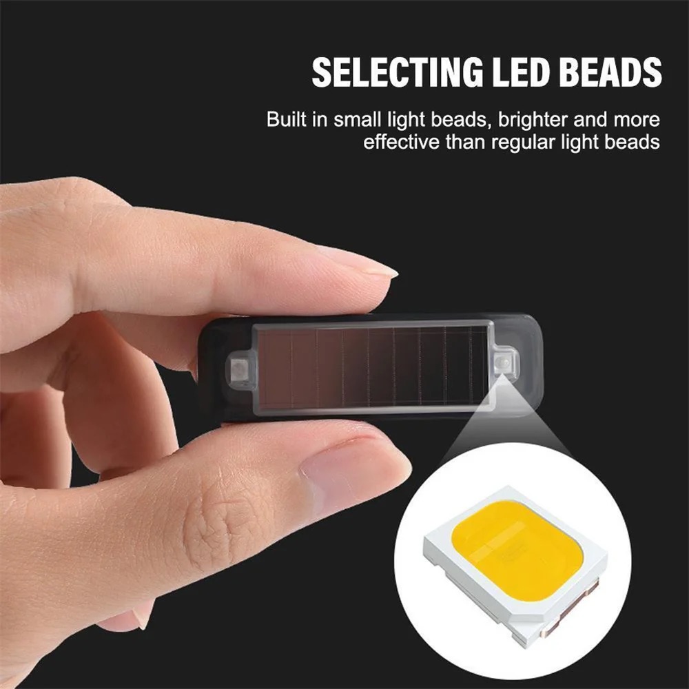Mini LED Solar Power Car Warni - Home Security Wireless recension och pris