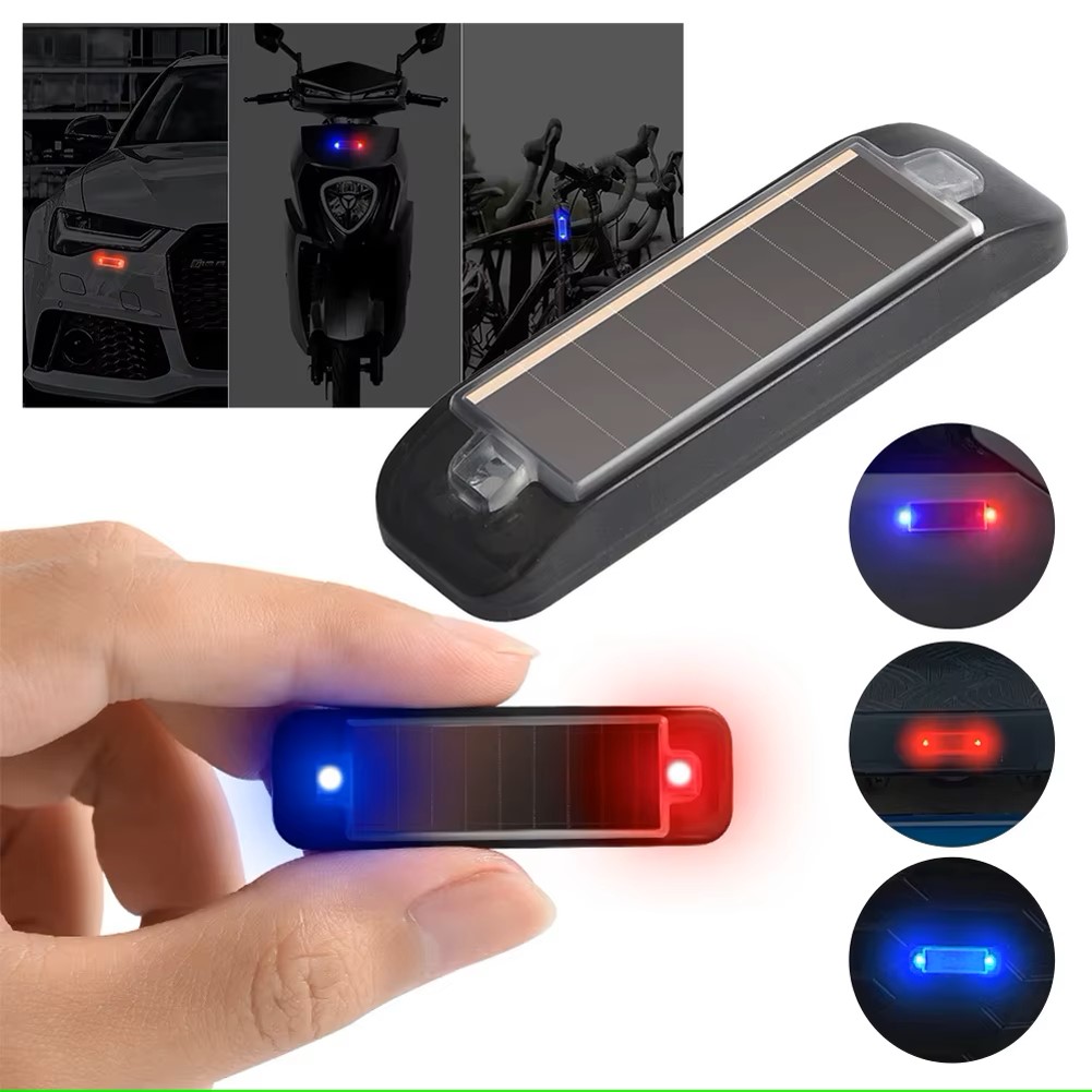 Mini LED Solar Power Car Warni - Home Security Wireless recension och pris