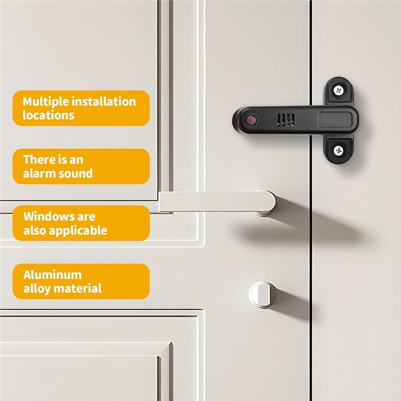 Excellent-Burglar& Child-Proof - Home Security Door Reinforcement Lock recension och pris
