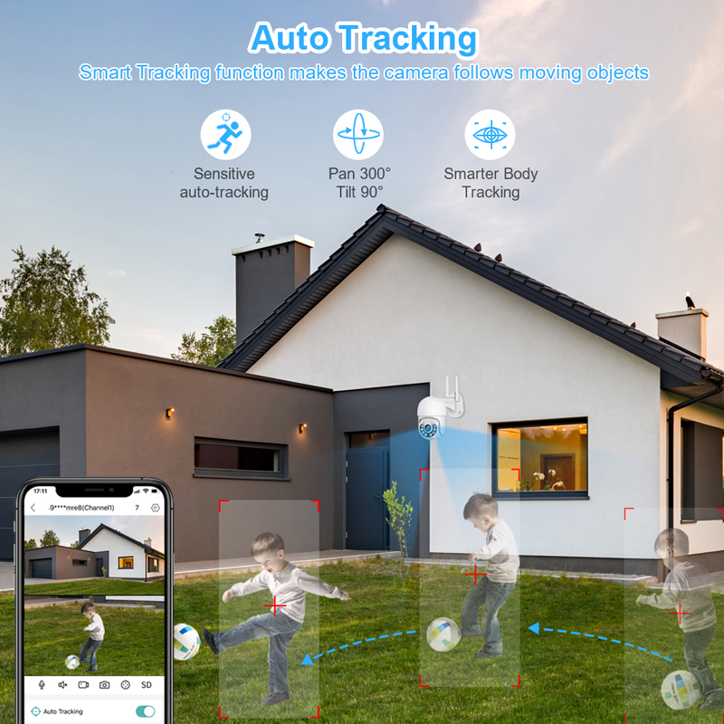 Smar 3MP Wireless CCTV Securit - Home Security No Wifi recension och pris
